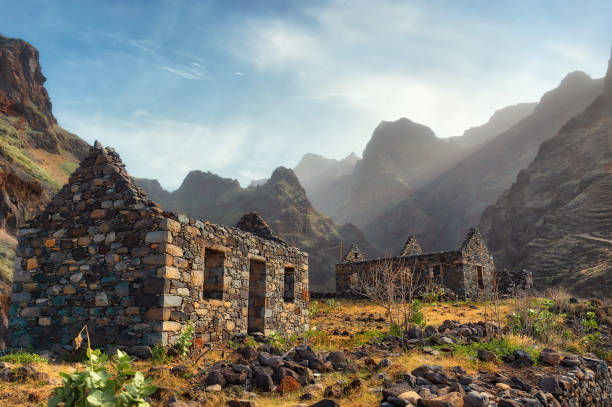istock Hiking path in Santo Antao, Cape Verde 1221241090