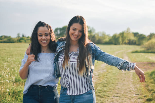 istock Teen girls having fun 1221242043