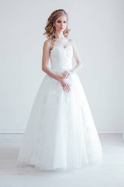 istock bride in white dress wedding before wedding 1221242174
