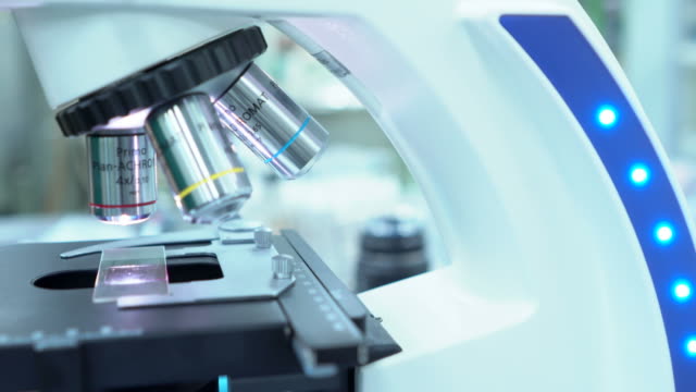 Medical Research Scientist Tests Vaccine Experimental Drug in STEM Modern Laboratory.