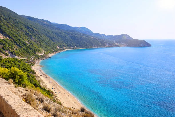 istock Pefkoulia beach on Lefkada island, Greece 1221246850