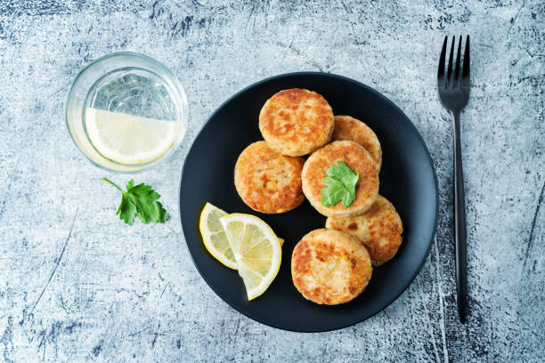 istock Canned tuna potato patties in a plate 1221251708
