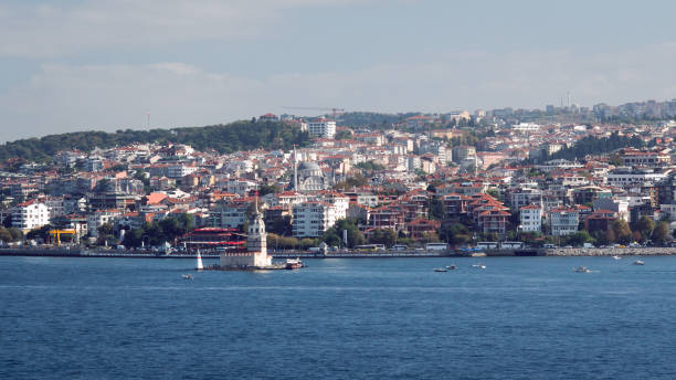 istock View from the Bosphorus to the Maiden tower. 1221253830