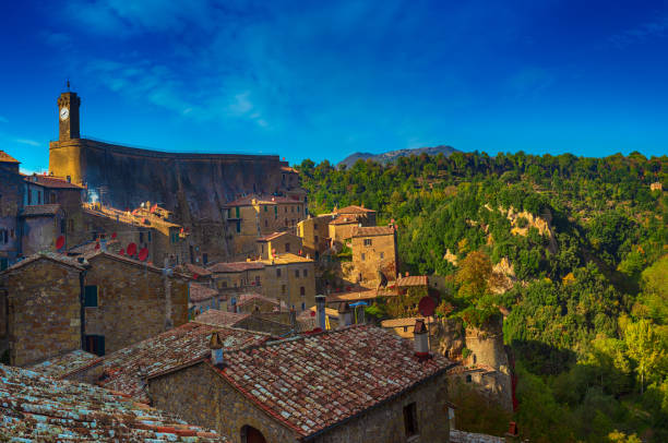 istock Sorano - tuff city in Tuscany 1221256045