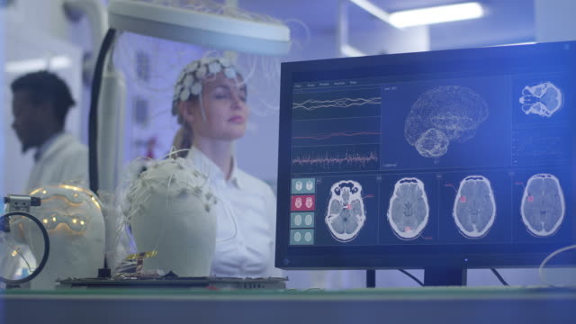 Brainwave Scanning Headset test in laboratory.