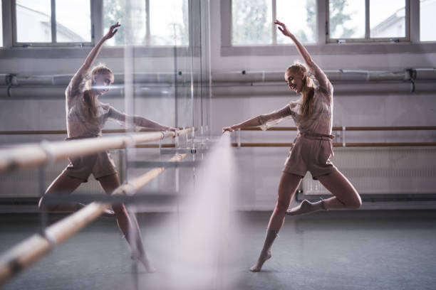 istock Jazzy ballerina in ballet studio. 1221258619