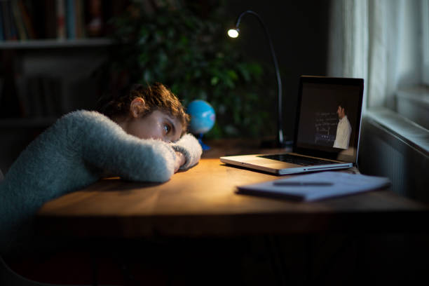 istock Coronavirus Outbreak. Lockdown and school closures. Schoolgirl watching online education class 1221258625