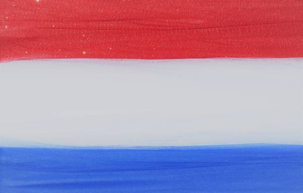 istock Red, White, Blue wide stripes; Background, Copy Space 1221261968