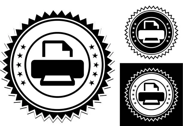 Vector illustration of Printer Icon