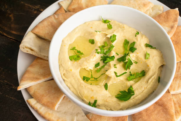 istock Baba Ganoush with Pita Bread 1221270175