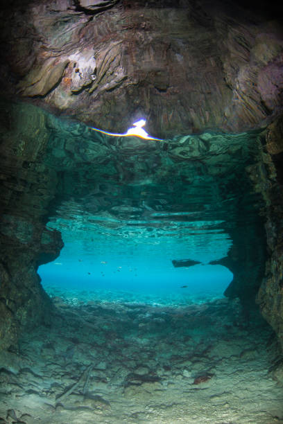 istock Submerged Cave in Limestone Island 1221270394