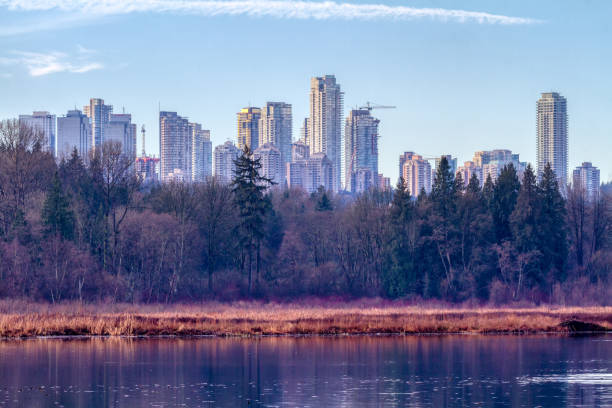 istock city view in a winter morning, Burnaby, BC, Canada 1221279549