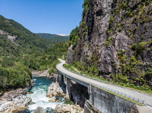 piedra el gato neben carretera austral im chilenischen patagonien - gatoo stock-fotos und bilder