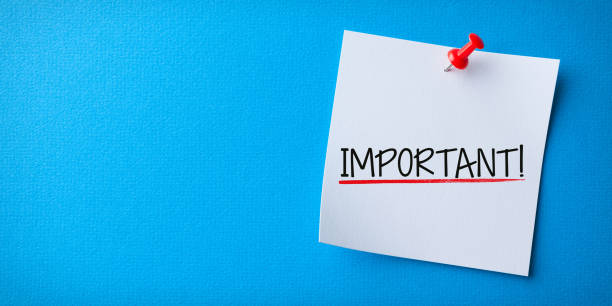 istock White Sticky Note With Important And Red Push Pin On Blue Background 1221291271