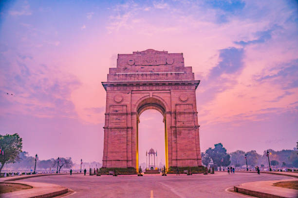 istock The India Gate is a war memorial located astride the Rajpath 1221292135