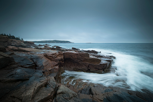 Acadia National Park, Maine, Tide, Wave - Water, Sea