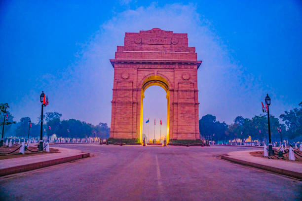 istock The India Gate is a war memorial located astride the Rajpath 1221292669