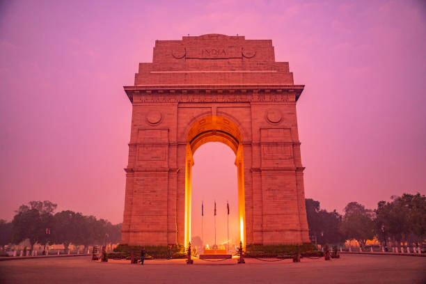 istock The India Gate is a war memorial located astride the Rajpath 1221292670