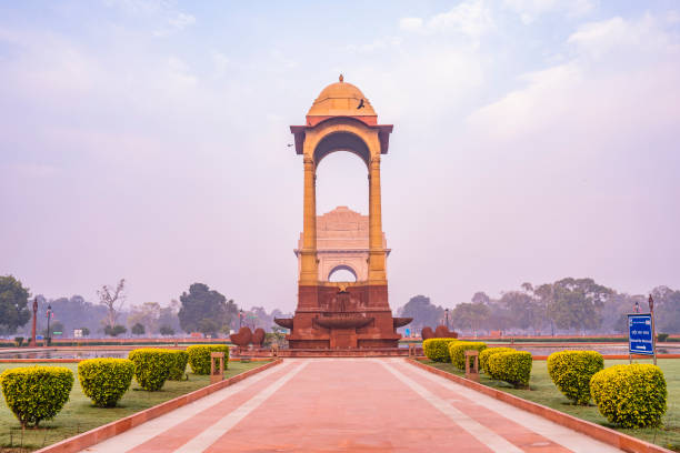 istock The India Gate is a war memorial located astride the Rajpath 1221292720