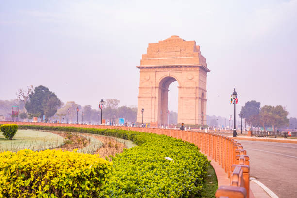 istock The India Gate is a war memorial located astride the Rajpath 1221292730
