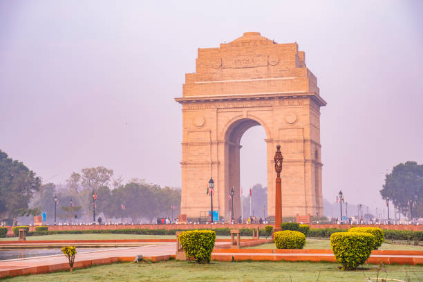 istock The India Gate is a war memorial located astride the Rajpath 1221292735