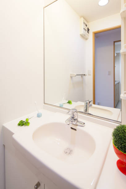 istock A clean washroom and washbasin 1221293738