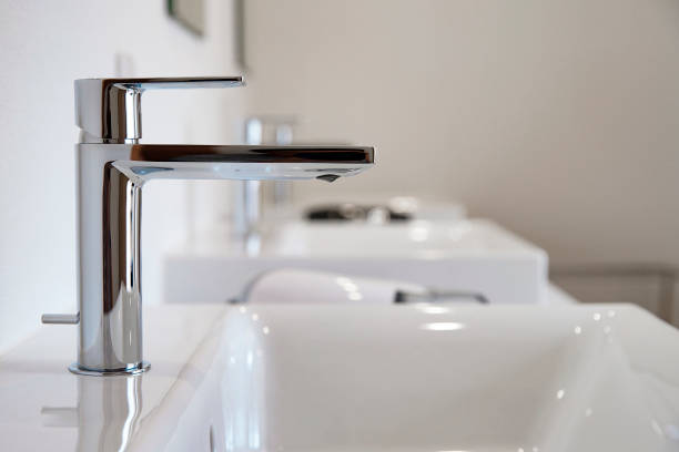 istock A clean washroom and washbasin 1221294315