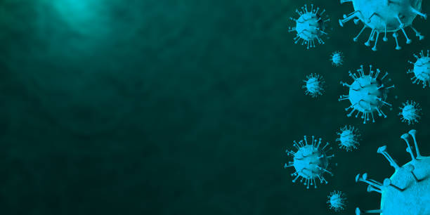 istock 3D illustration Coronavirus COVID-19 virus under microscope in blood sample 1221295523