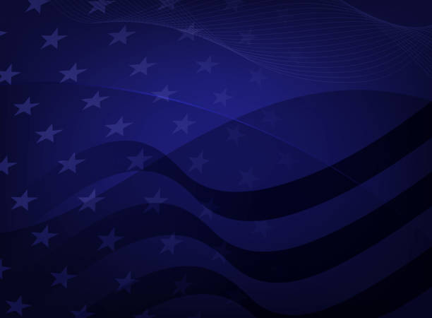 블루 스타 bg - american flag backgrounds patriotism flag stock illustrations