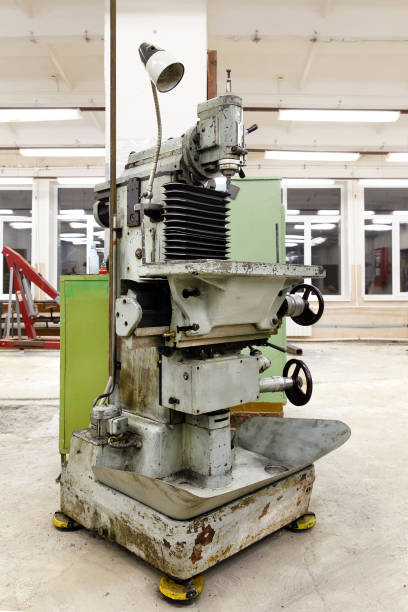 istock Drilling machine in the production hall 1221298637