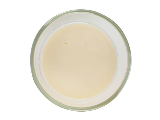 istock fresh milk in glass on white background. (clipping path) 1221300459