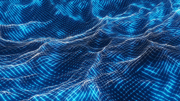 abstract water colorful wave 3d rendering, 3d illustration background.