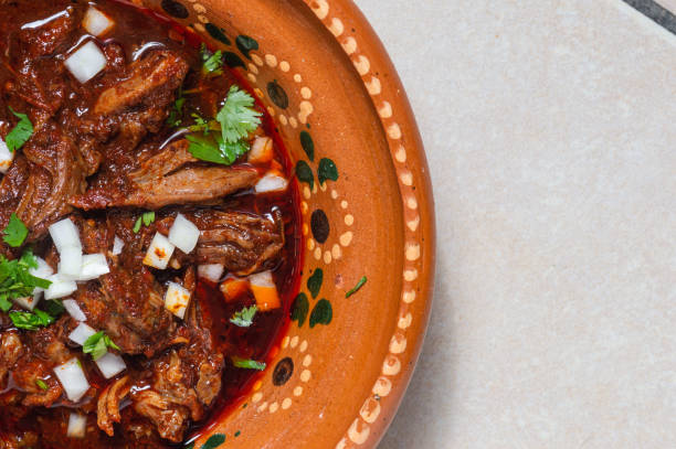 istock Traditional beef birria stew, Mexican breakfast food 1221303703