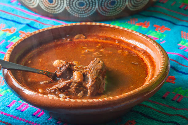 istock Traditional beef birria stew, Mexican breakfast food 1221303711