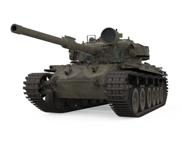 istock Military Tank Isolated 1221304277