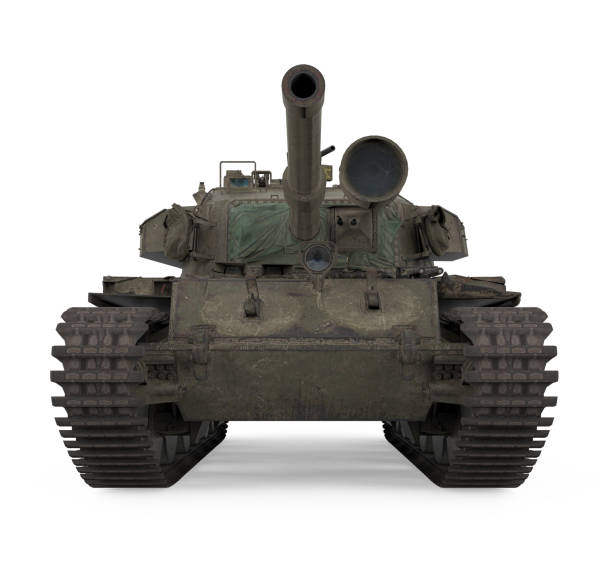 istock Military Tank Isolated 1221304320