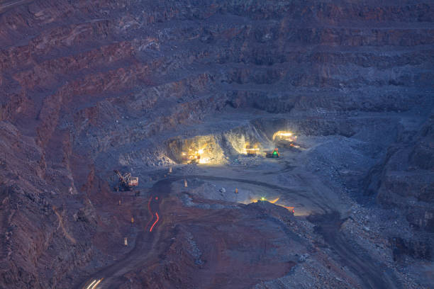 istock The process of mining iron ore in the quarry in the evening 1221312366