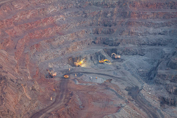 istock The process of mining iron ore in the quarry in the evening 1221312383