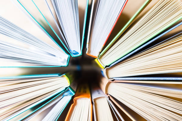 istock Books on the table. DIstance learning. Remote education. Circle of books. 1221313465