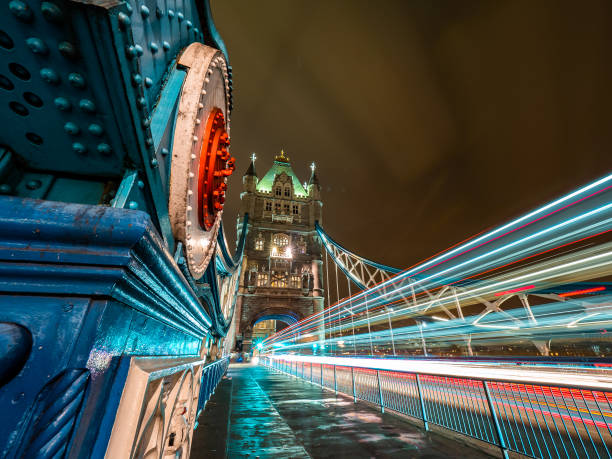 istock London Tower Bridge night photography light trails 1221314160