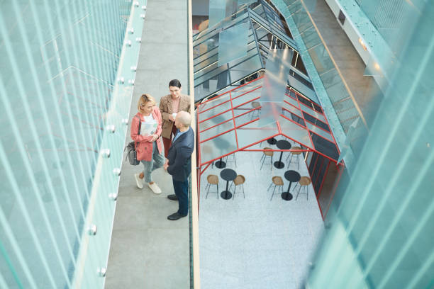 istock Business partners at office corridor 1221314745