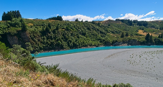 The Rakaia River Near Methven South Island NZ
