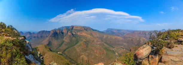 istock Panoramic picture from Three Rondavels View Point 1221321708