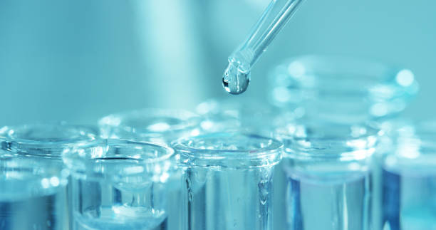 istock In a laboratory, a scientist with a pipette analyzes a colored liquid to extract the DNA and molecules in the test tubes. 1221321771