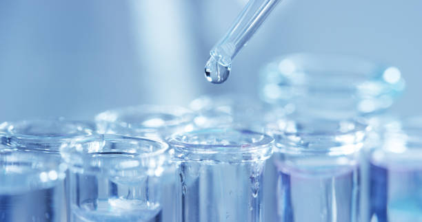 istock In a laboratory, a scientist with a pipette analyzes a colored liquid to extract the DNA and molecules in the test tubes. 1221321883