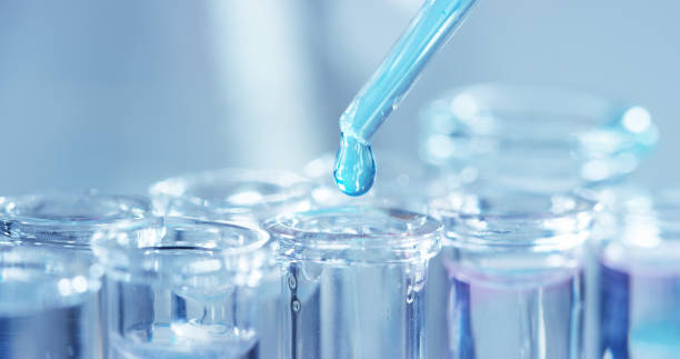 istock In a laboratory, a scientist with a pipette analyzes a colored liquid to extract the DNA and molecules in the test tubes. 1221322051