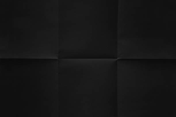 istock Black paper folded in six fraction background 1221324332