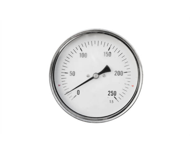 istock Round axial thermometer isolated on white 1221324877