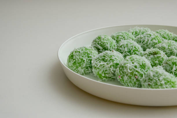 Malay traditional food Buah Melaka. Lighting on right