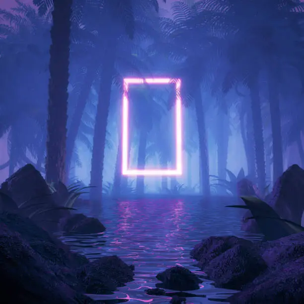 Photo of Neon jungle portal